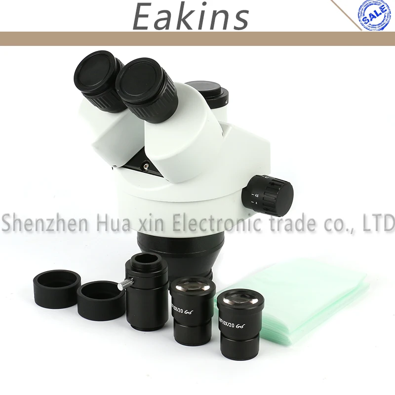 7-45X Simul Focal Continuous Zoom Trinocular Stereo Microscope Head Industrial Magnification For Phone CPB Repair 7-45X Simul Focal Continuous Zoom Trinocular Stereo Microscope Head Industrial Magnification For Phone CPB Repair