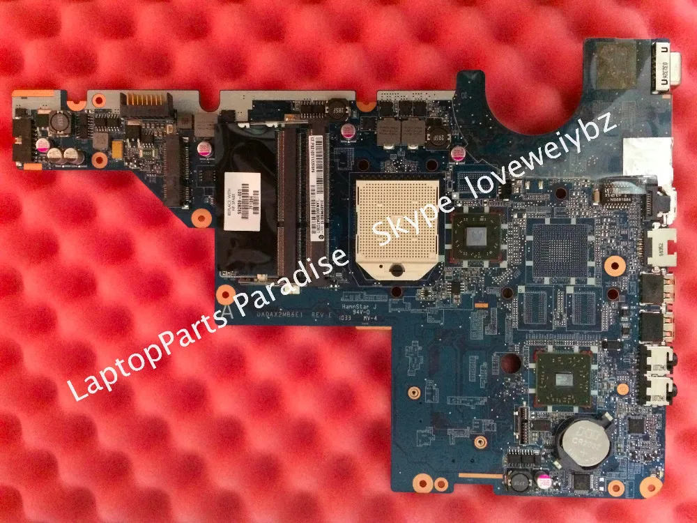 

Free Shipping 592809-001 For HP CQ62 G62 CQ42 G42 Notebook motherboard DA0AX2MB6E1 REV E Main board
