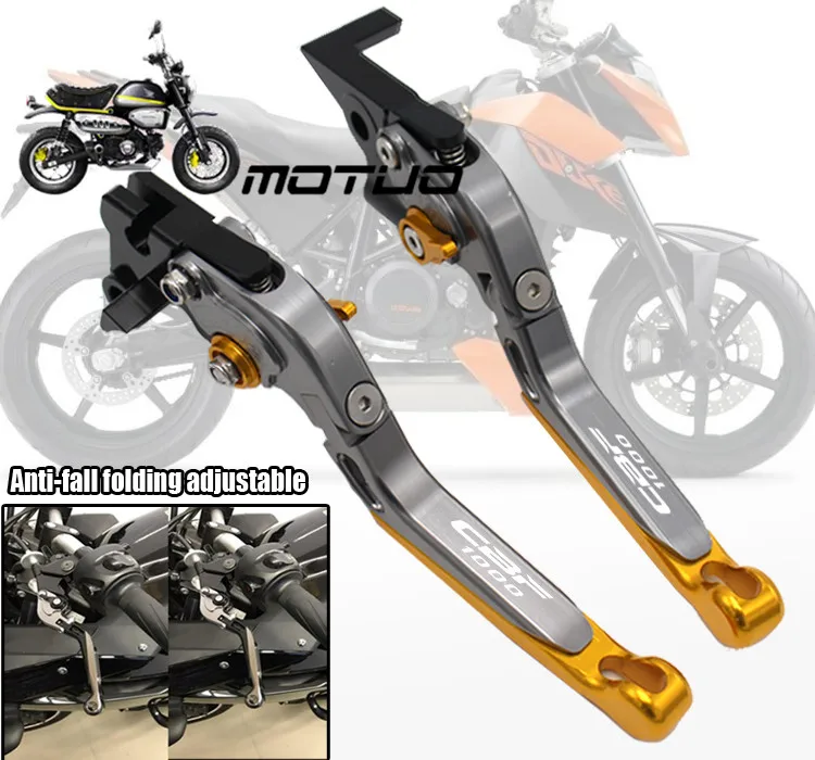 

17 Colors CNC Adjustable Folding Extendable Motorcycle Brake Clutch Levers For Honda CBF1000 CBF 1000 2006 2007 2008 2009