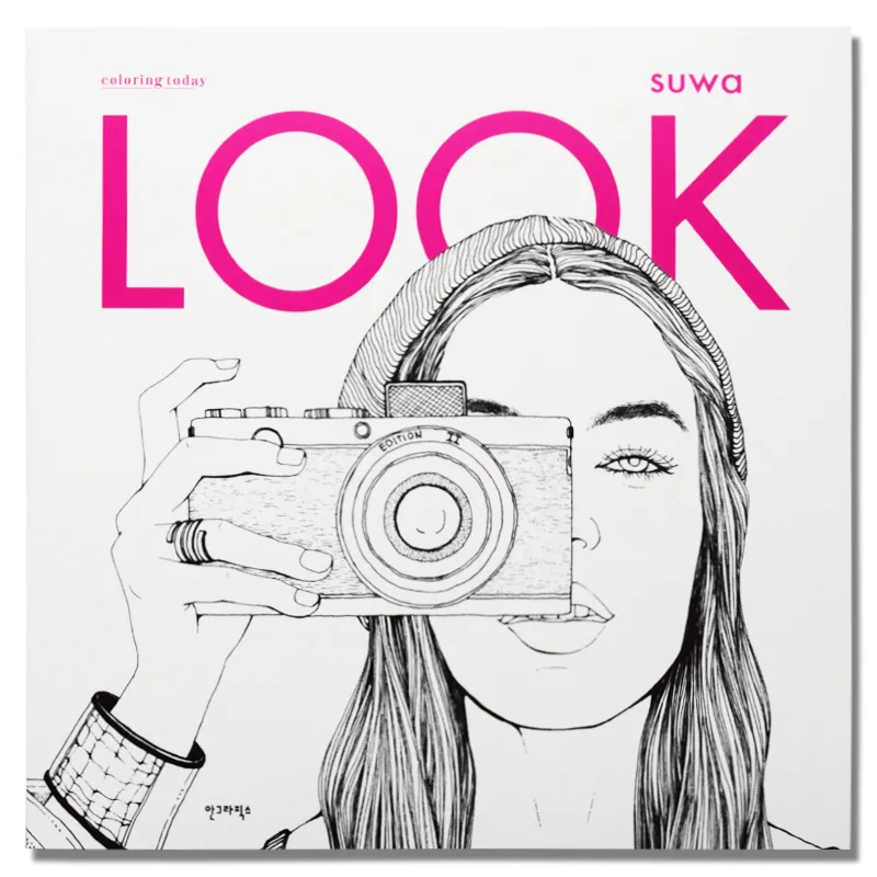 96 Pages Look Camera Girl Coloring Book for Children Adult Relieve Stress Graffiti Painting Drawing Art Book Stationery Supplies 96 Pages Look Camera Girl Coloring Book for Children Adult Relieve Stress Graffiti Painting Drawing Art Book Stationery Supplies
