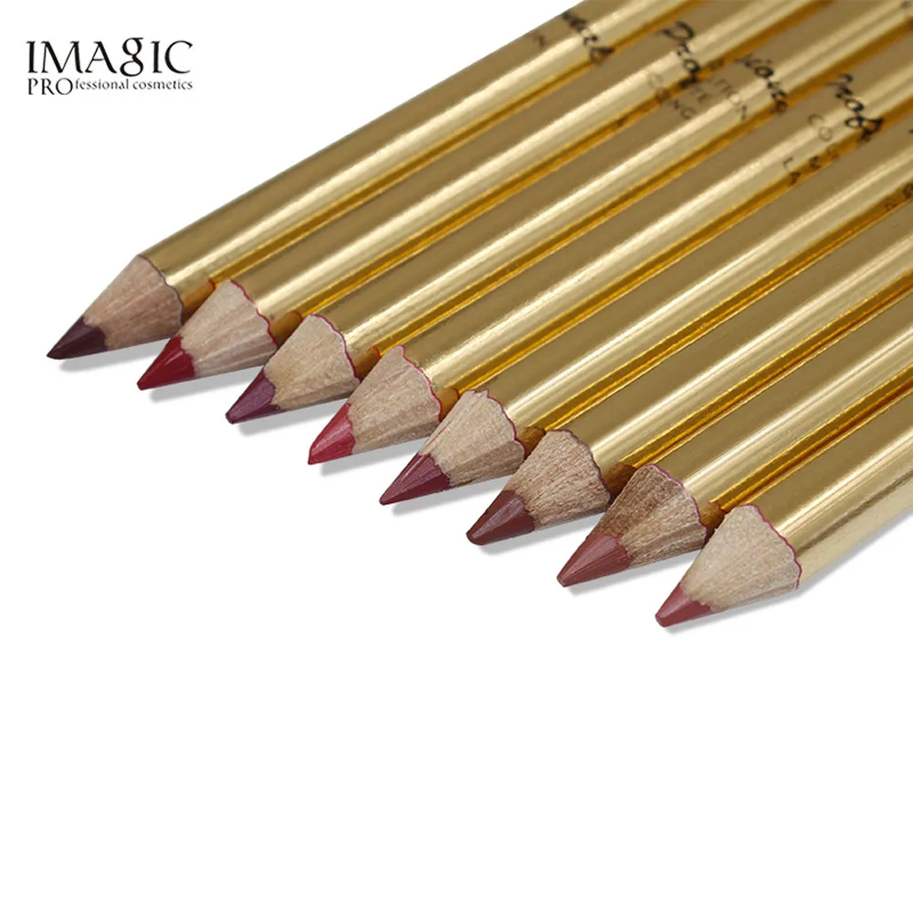 IMAGIC/Карандаш для губ IMAGIC Metal women Lasting Lipliner Водостойкий карандаш для губ 8 цветов td0320 Прямая поставка