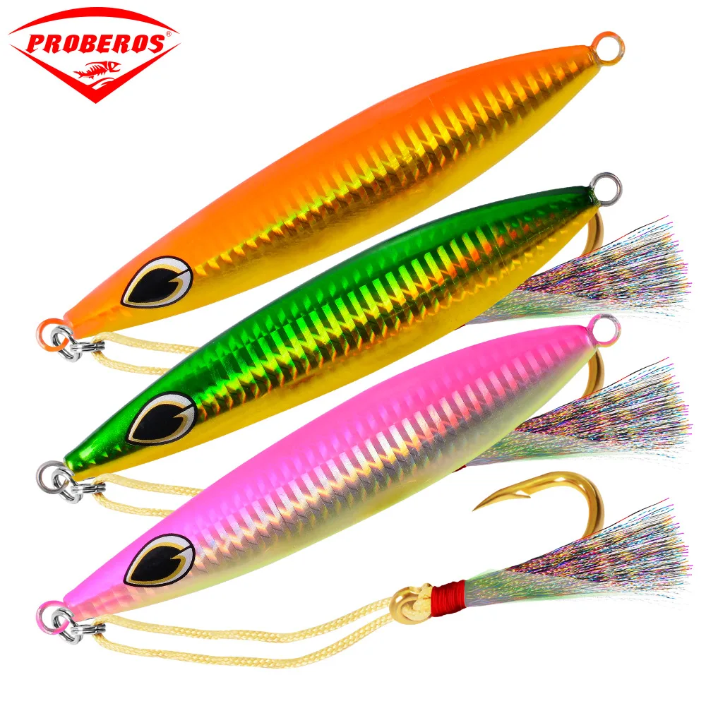 1pc Lead Fishing Lures 40G 60G 5 color Fishing Bait with Hooks and