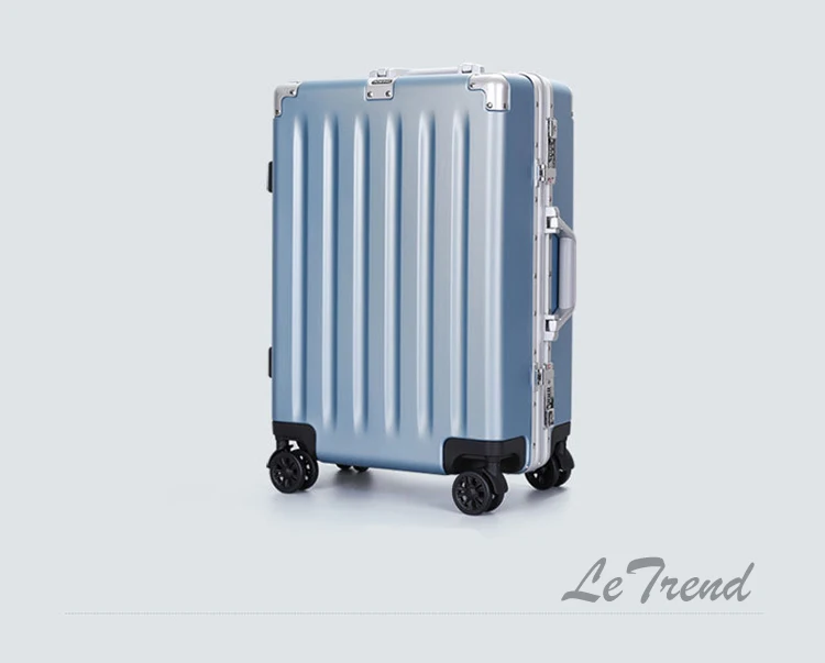 Letrend 24 29 дюймов алюминиевая рама прокатки Чемодан чемодан на колесиках однотонные высокого качества дорожная сумка для переноски на чемоданы колеса багажник