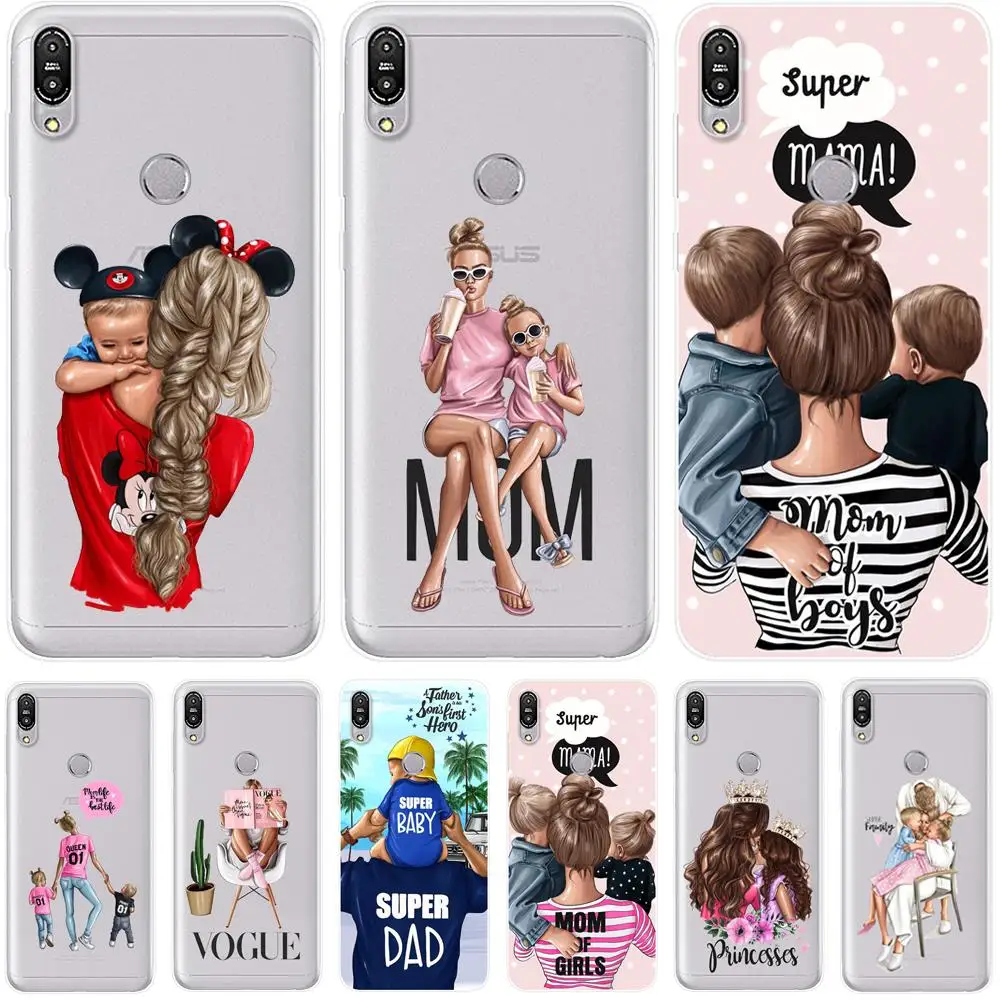 

Mom Baby Capa for Zenfone Max Pro M1 6.0" Case Cover Funda For ASUS Max Pro M1 ZB601KL ZB602KL Coque ZB602KL Phone Bags