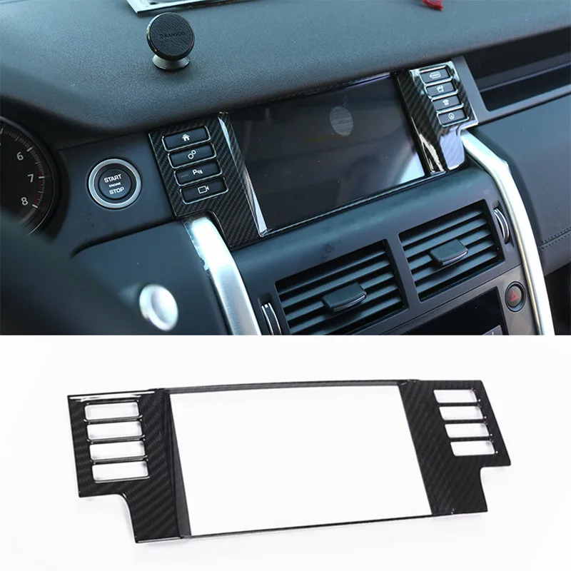 ABS центральная консоль навигационная рамка украшение крышка Накладка для Land Rover Дискавери Спорт 2015-2016 аксессуары для салона автомобиля