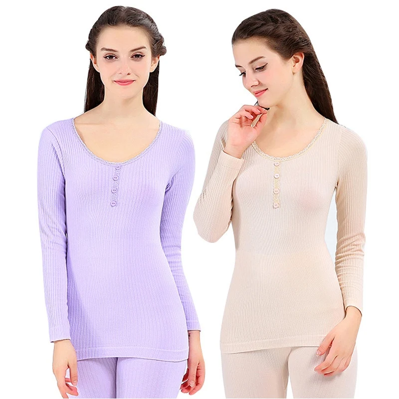 Hot Sale Winter Warm Women Long Johns Winter Thermal Underwear Sets Women Winter Thermal Underwear Suit Women Intimates