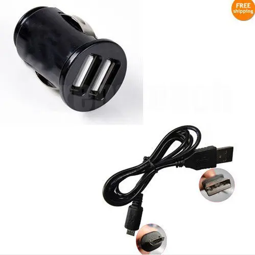 FreeShipping NEW Data Cable+Double USB Car Charger for NOKIA X7 X7-00 | Мобильные телефоны и аксессуары