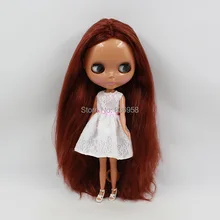 Кукла телесного цвета для серий № 300BL9388 коричневые длинные волосы черная кожа подходит для DIY сменная игрушка для девочек