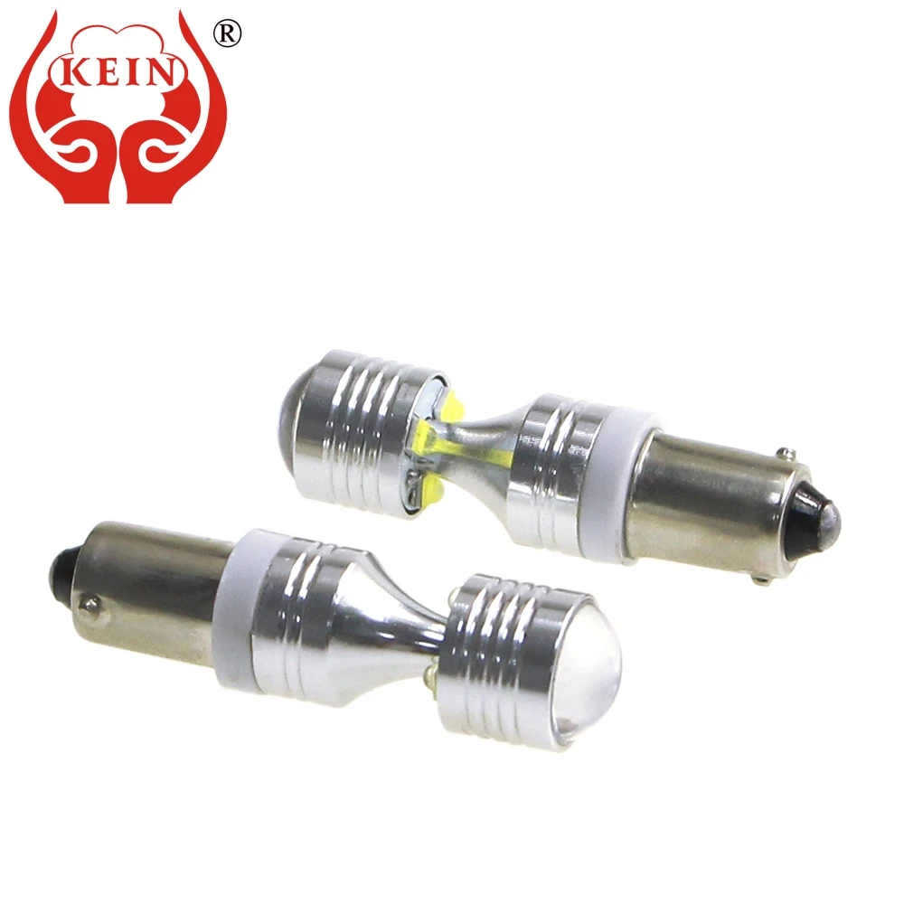 

KEIN 2PCS HD Lens BA9S LED T11 363 CANBUS Bulb T4W 30W Auto Car Side Wedge Reverse Tail Interior Lights Vehicle Lamps 12V white