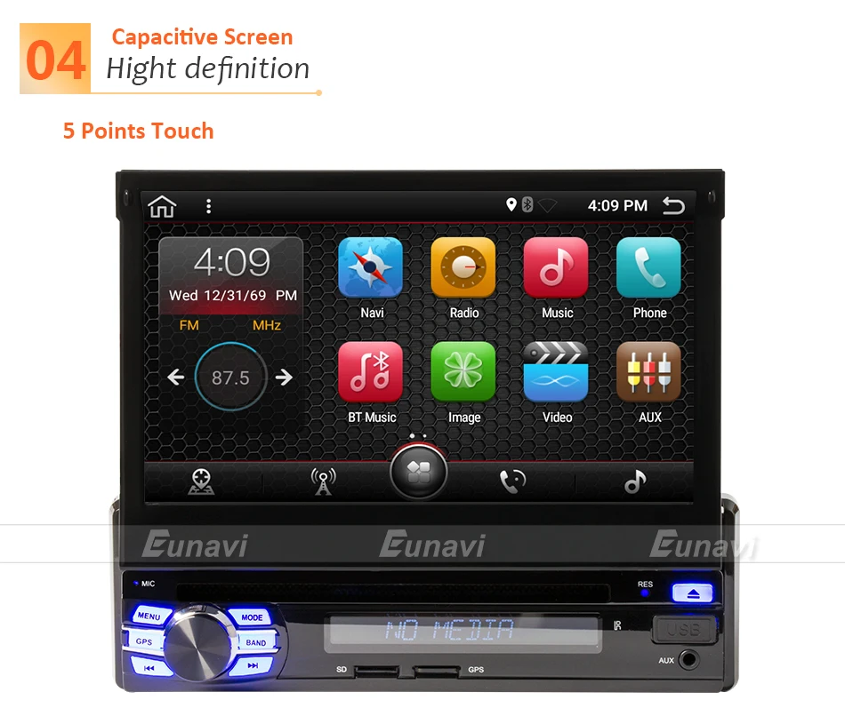 Clearance Eunavi RAM 2G Single 1 Din 7" Android 7.1 Car Dvd GPS Navigation Radio Stereo Universal Head Unit With Wifi Touch Screen BT RDS 11 Clearance Eunavi RAM 2G Single 1 Din 7" Android 7.1 Car Dvd GPS Navigation Radio Stereo Universal Head Unit With Wifi Touch Screen BT RDS 11
