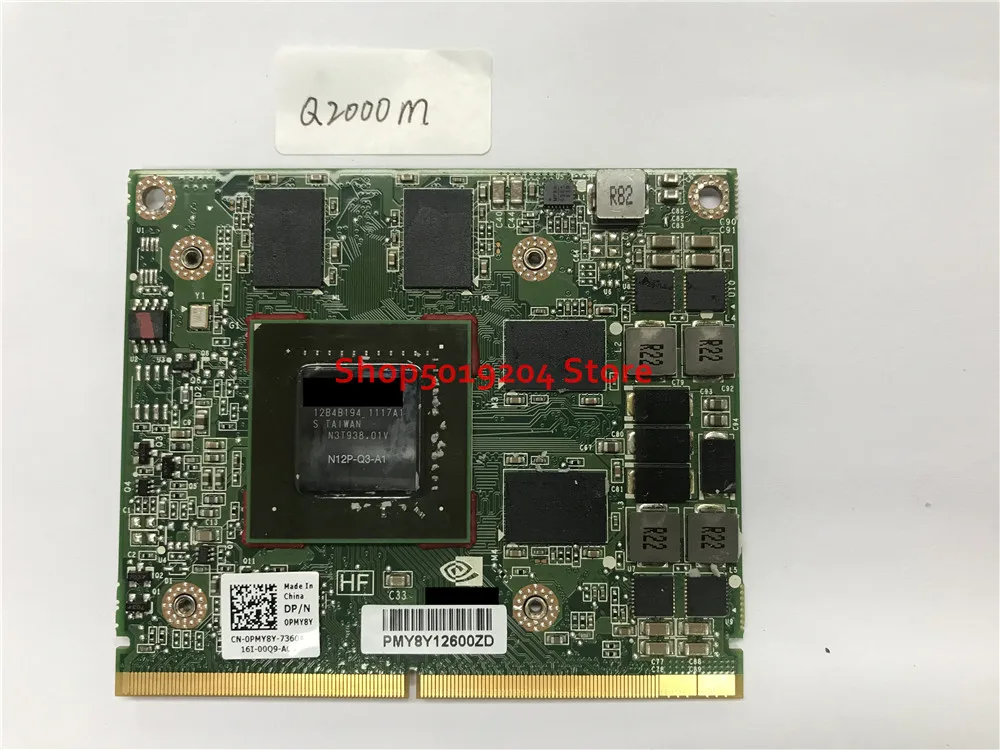 N12P-Q3-A1 Quadro 2000M Q2000M Q2000 видеокарта Vga M5950 карта для ноутбука HP 8540W 8540P 8560W DELL M4600 M4700 |