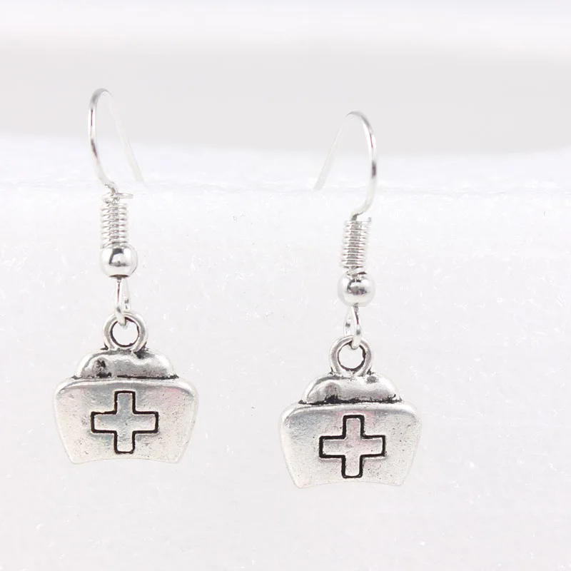 Cross Drop Earrings Silver Christmas Charms Dangle Cross Drop Earrings Silver Christmas Charms Dangle For Women Men Jewelry Making Shipping In From Accessories
