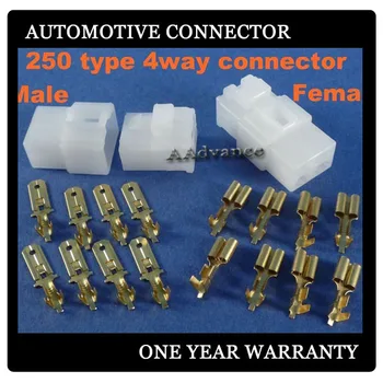 

250A Type Relay connector 4 Pin Electrical Wire Connector Male and Female