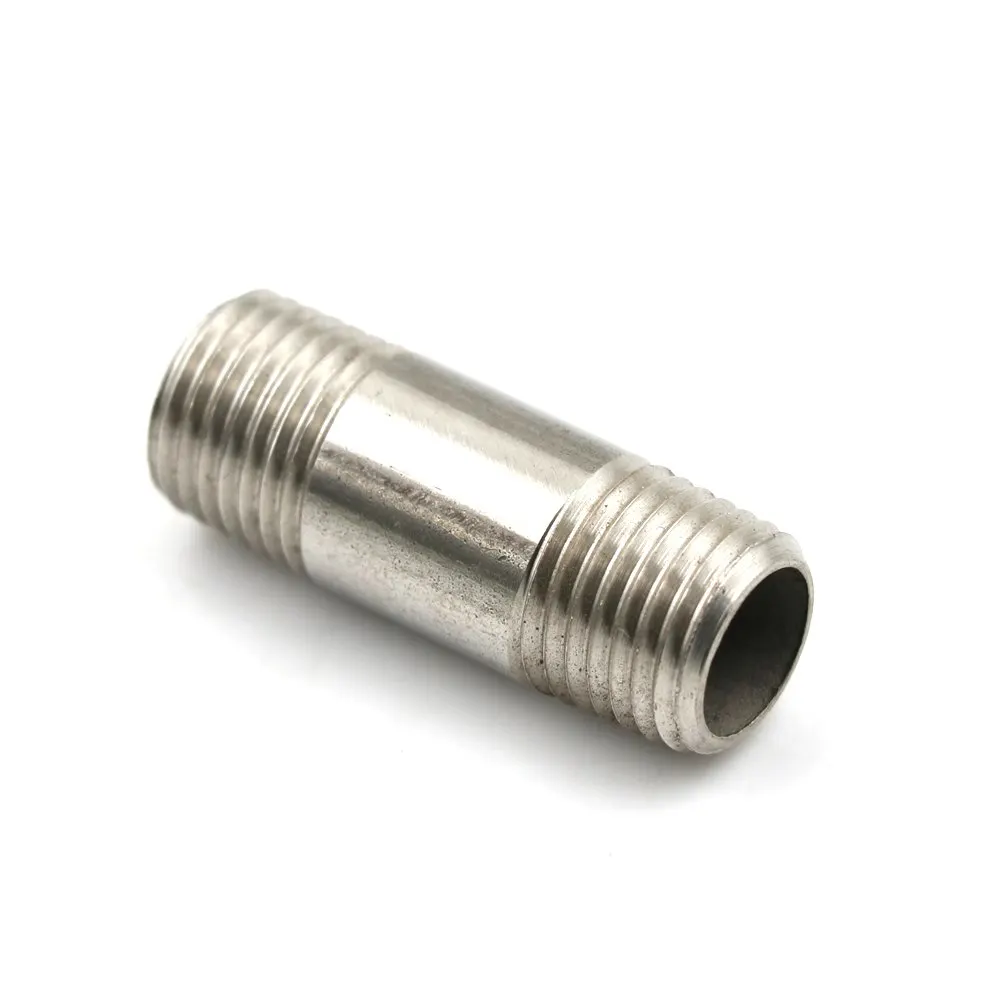 1 шт. Шестигранная резьба Nipple1/4 &quotПапа x 1/4&quot Папа 304 нержавеющая сталь BSPP