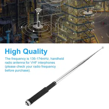 

Stainless Steel Telescopic Antenna SMA-Female 136-174mHz 10W Interphone Antenna