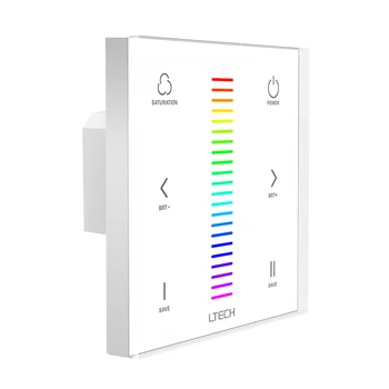 

New LED RGB Strip Controller E3 Touch Panel DC12~24V 4A*3CH 12A Output 2.4G RF wireless or Direct connecting with RGB strip