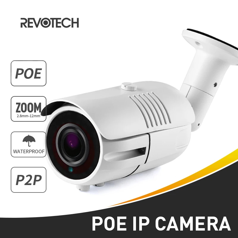 

POE Waterproof 1080P 42 LED 2.8-12mm Outdoor Zoom IP Camera 2.0MP Security Camera ONVIF Night Vision P2P CCTV