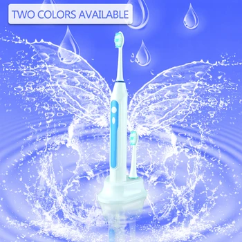 

Sonic Electronic Toothbrush Whiten 5 Modes 40000rpn with Dupon Brush Bristle Inductive Charging Wall Mounted li-ion Battery