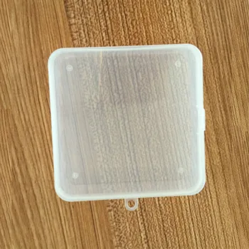 

Storage Box Plastic Small Case Clear Container Jewelry Boxes Organizer Mini Square Home Carrying cases 10pcs