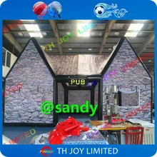 Воздуха до двери, 10x6x6 mH надувные Ирландский Паб Бар, надувные бар палатка, надувные паб дом