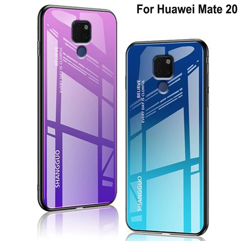 Чехол для Huawei Mate 20 HMA-AL00 из закаленного стекла с модным рисунком | Мобильные