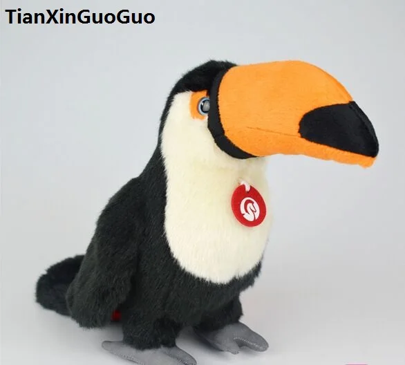 

about 26cm beautiful Toucan bird plush toy black Toucan soft doll birthday gift w0903