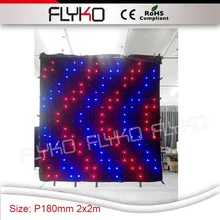 P18 Портативный Мягкие гибкие ночной клуб фоне светодиодный видеоэкран дисплей программируемый 7ft по 7ft