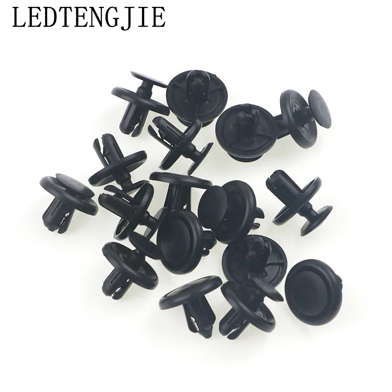 100 Pcs Black Plastic Rivets Retainer Clip for Car Auto Bumper Fender