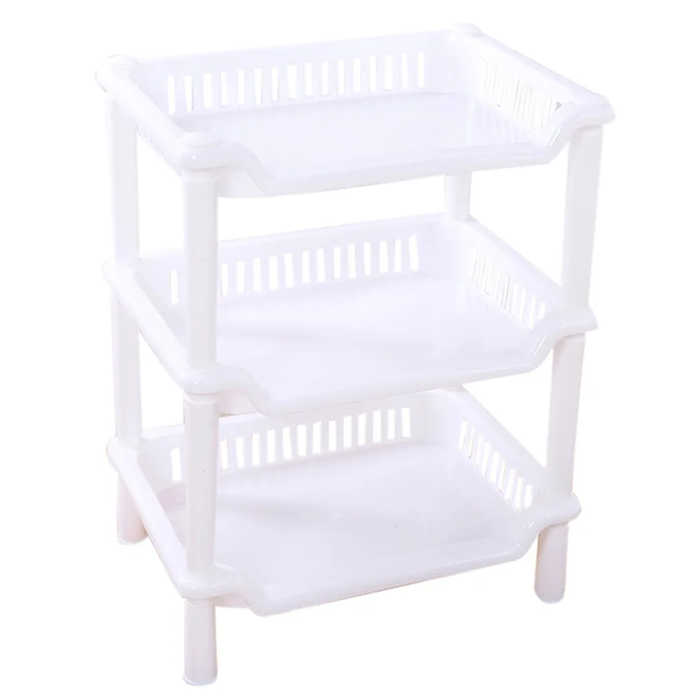 3 الطبقة البلاستيك الزاوية المنظم الحمام الحمام المنظم العلبة الرف تخزين المطبخ حامل أرفف رفوف Prateleira