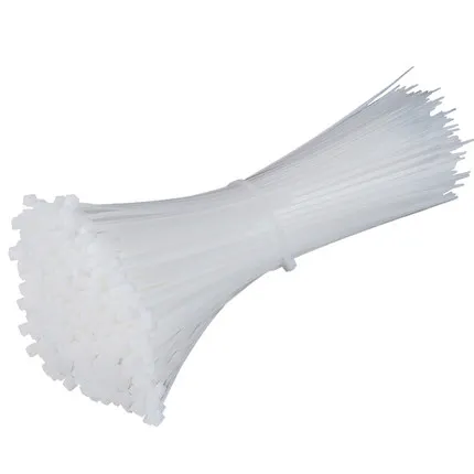 

400pcs Self-locking nylon cable ties 4 * 200mm buckle plastic strength