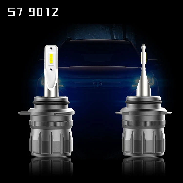 

S7 LED 9012 hir2 White 6000K LED Direction Adjustable Projector Beam Pattern Auto Car LED Headlight Kit 9012 Bulb Lamp