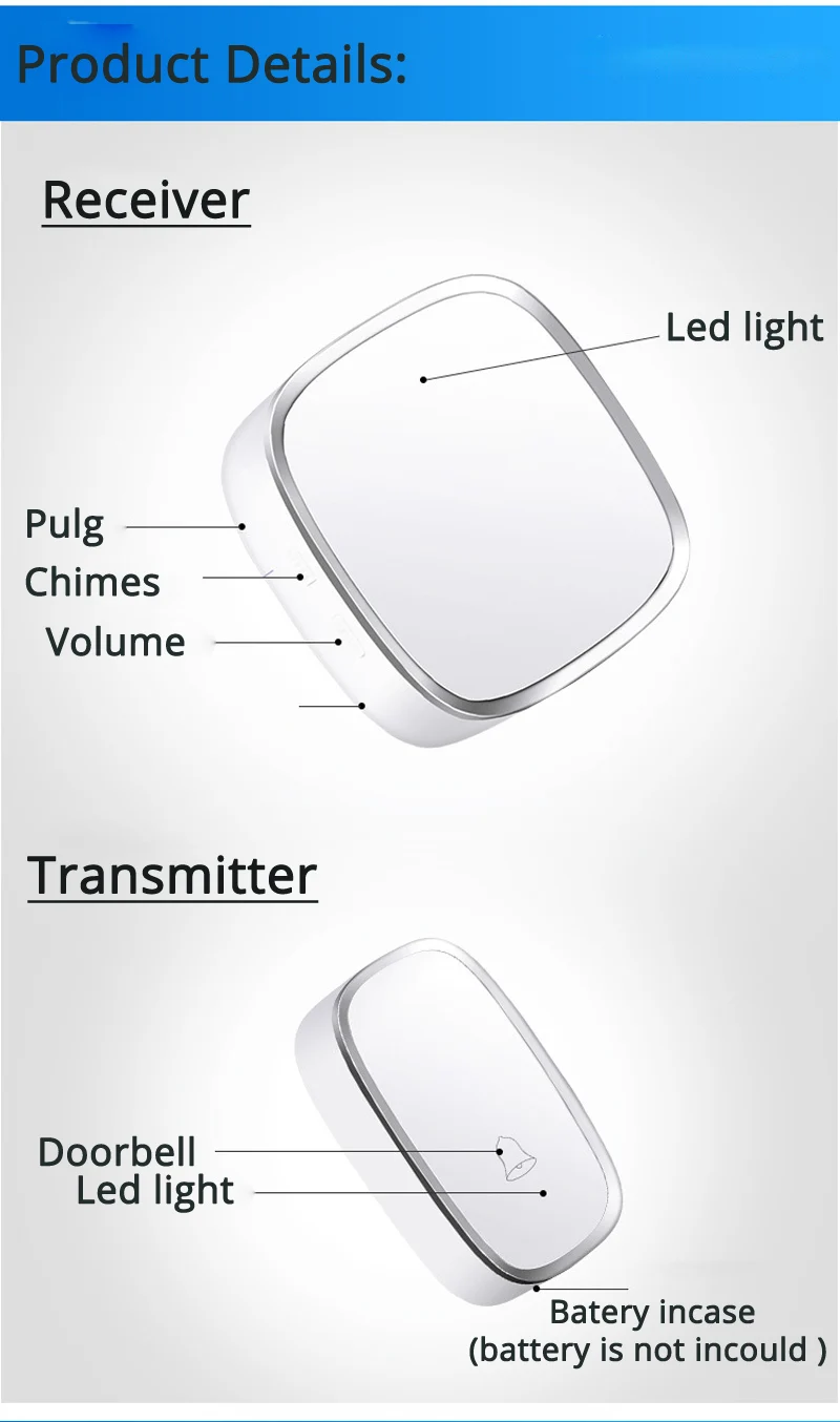white-doorbell X10