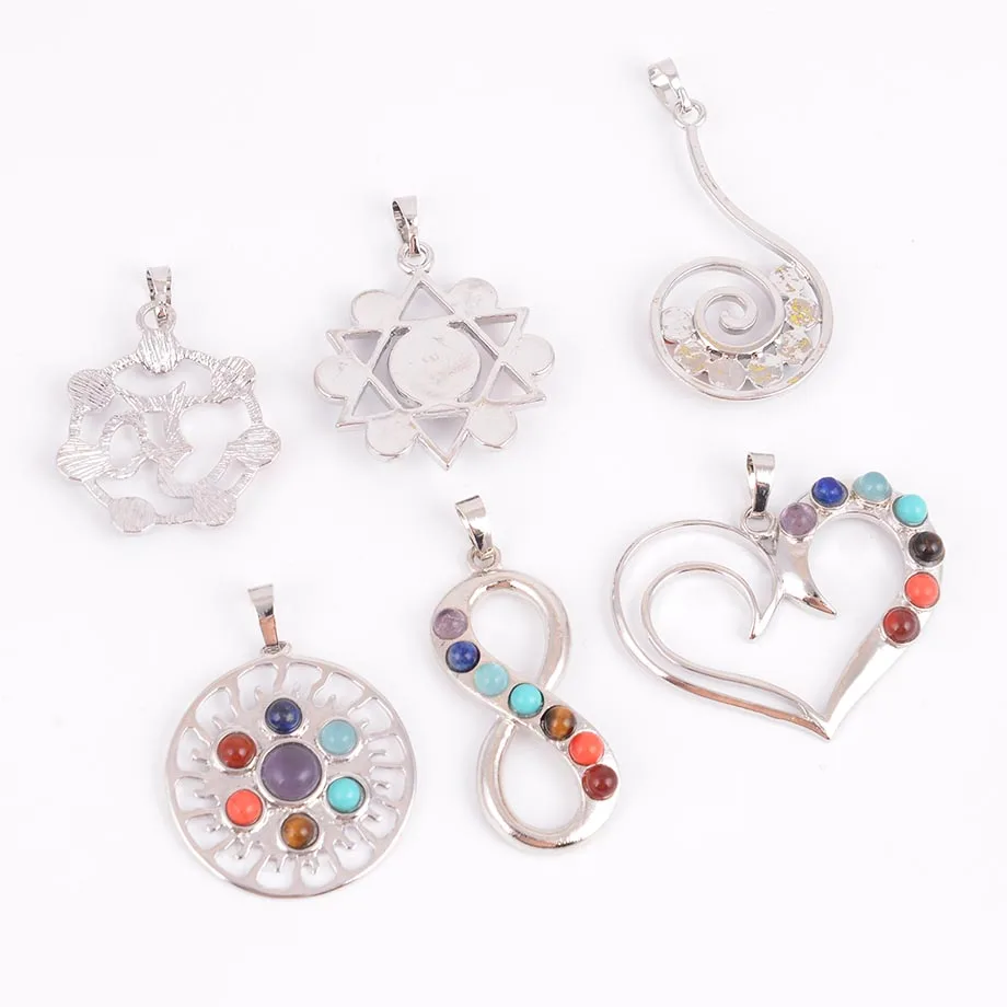 Чакры натуральный камень подвеска Крылья Ангела Чо ку рей здоровье амулет Мода 7