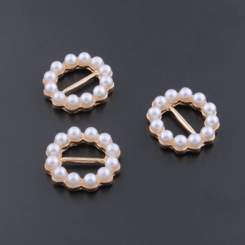 (20pcs/lot) Crystal Pearl Silk Scarf Ring Clip Buckle Holder Brooch