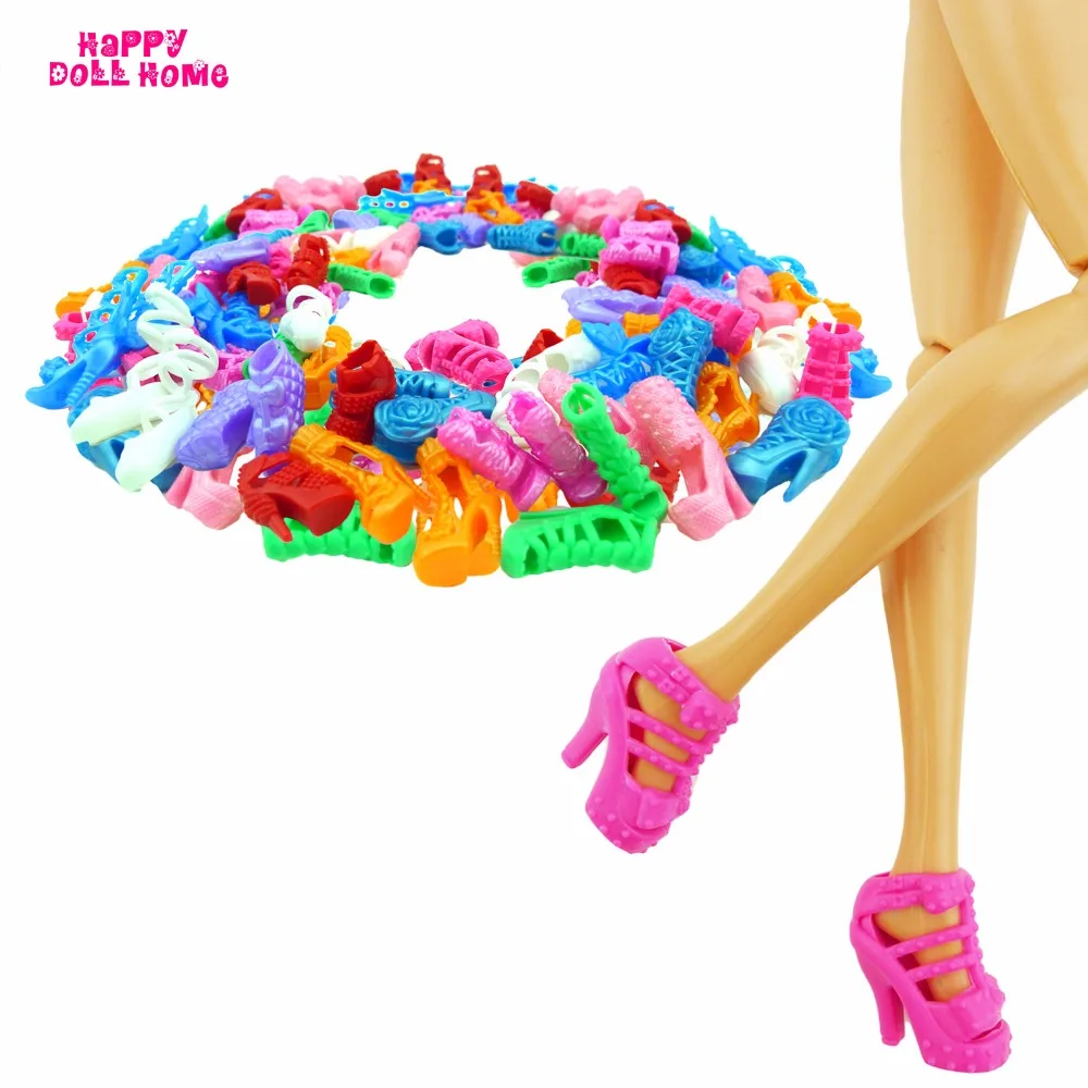 Buy 10 Pairs Doll Shoes Fashion Cute Colorful Assorted