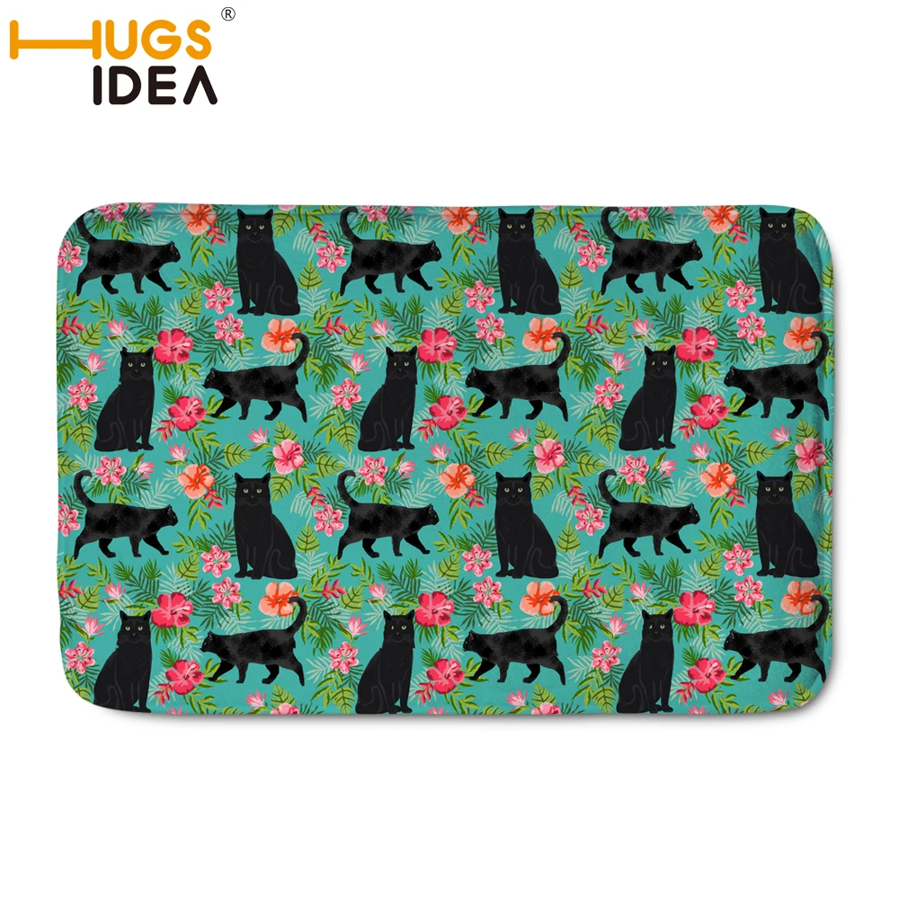 HUGSIDEA Homing Новое поступление дверные коврики для входной двери 3D милый, с кошками, животными коврики с принтом гостиная пыленепроницаемые коврики для дома