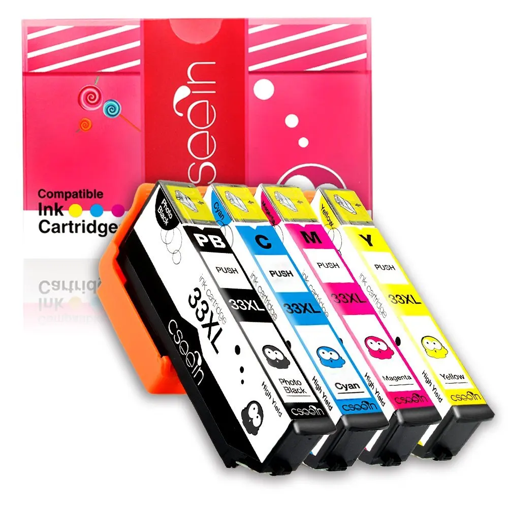 4PK T33XL ink cartridge for Epson XP 530 XP 630 XP 830 XP 635 XP 540 XP