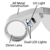 Jeweler LED UV Lens Loupe Magnifier