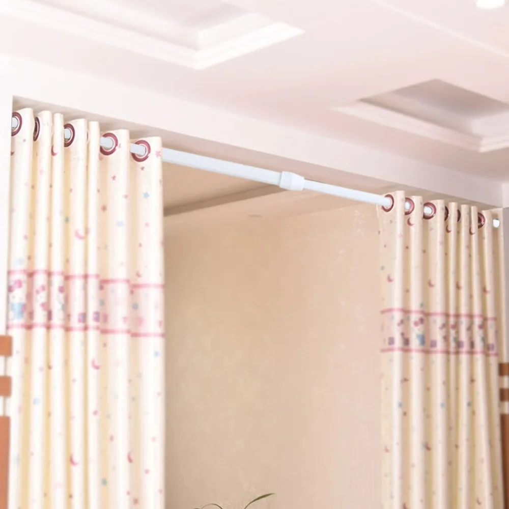 

Adjustable Spring Loaded Tension Rod Shower Extendable Curtain Closet Window Rail Pole.