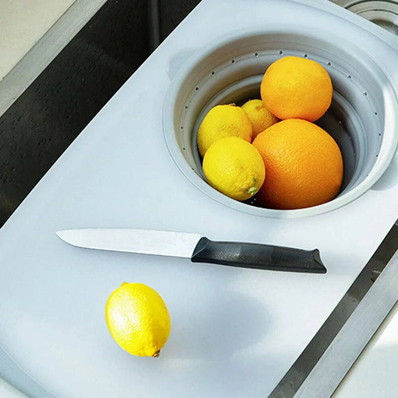 

Multifunction Kitchen Chopping Board Sinks Drain Basket Container Cutting Board SDF-SHIP