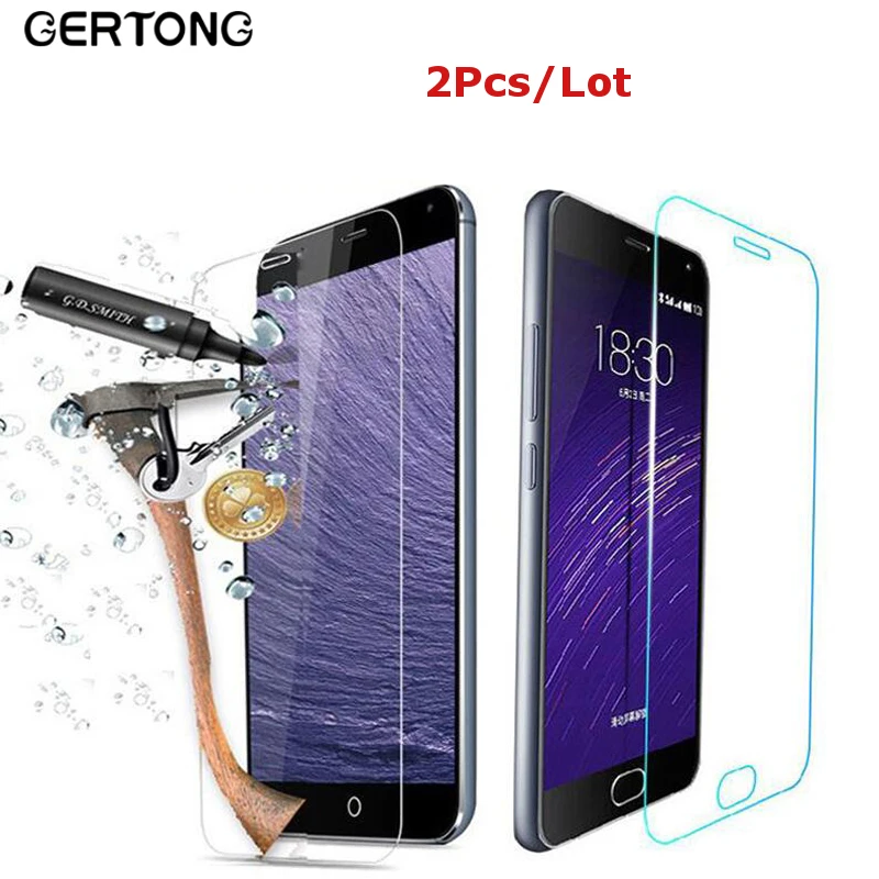 

GerTong 2 Pieces Screen Protector Tempered Glass For Meizu M3 Note Pro 6 5 MX5 MX6 MX4 M2 Mini M1 Max Protective Glass Case Film