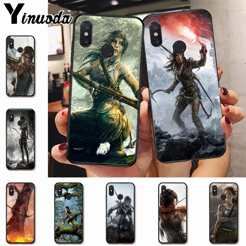 

Ynuoda Lara Croft Tomb Raider New Arrival Phone Ultrathin Case for xiaomi mi 8se 6 note2 note3 redmi 5 plus note5 cover