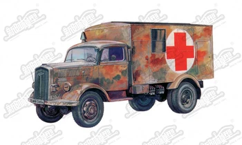 

Assemble Italy 1/72 Germany Opel Medical Truck 7055 Model Kits