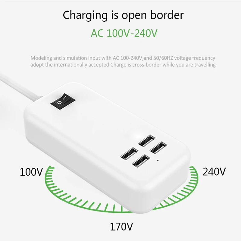 Универсальное настенное зарядное устройство USB для iPhone iPad Samsung Xiaomi|Зарядные