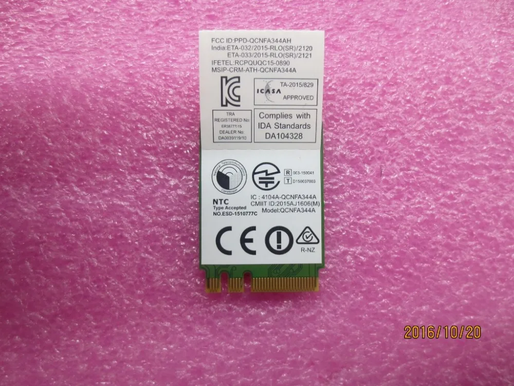 Оригинальная карта LTN NFA344A M.2 WiFi для Lenovo ThinkPad 710S E470 E475 E570 E575 V310 YOGA 710 720 910 Series FRU