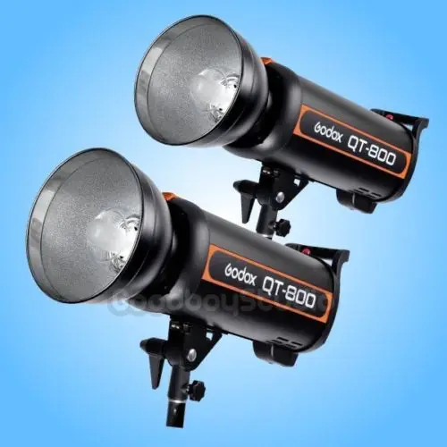 

2PCS Godox QT-800 800W High Flash Duration 1/5000s Studio Strobe Light Head 200V-240V