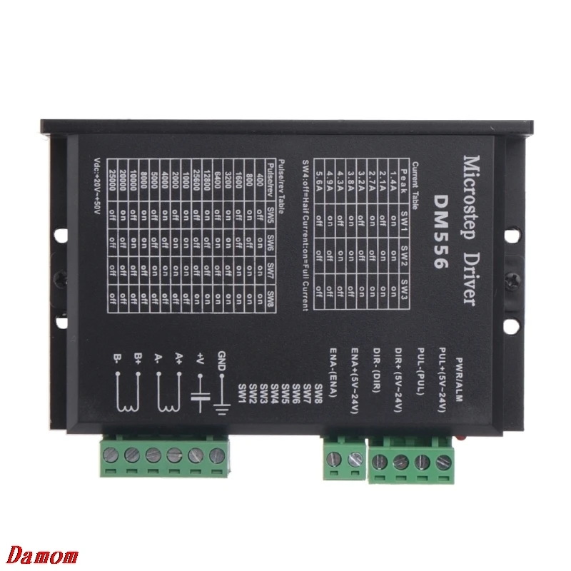 

DM556 2-phase Digital Stepper Motor Driver 42/57/86 Stepper Motor Driver For CNC Damom
