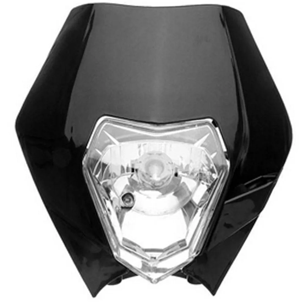 

12V 35W Motorcycle Headlight Motocross Dirt Bike Dual Sport Headlamp with 4 Rubber Strips For KTM SMR EXC XC XCF
