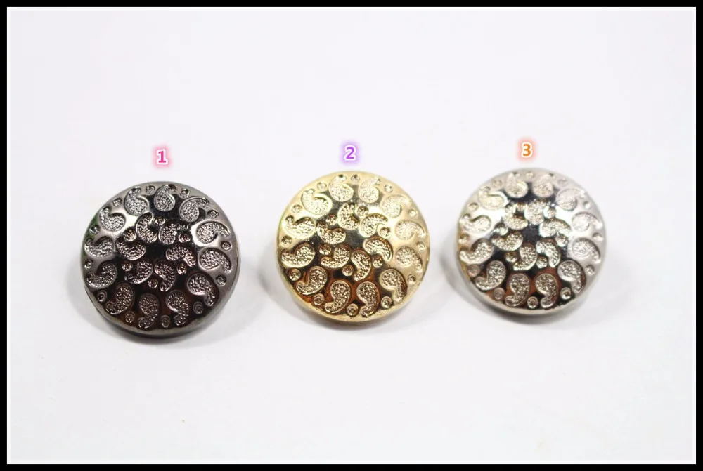 wholesale 20mm,20pcs new fashion mix metal buttons high quality brand