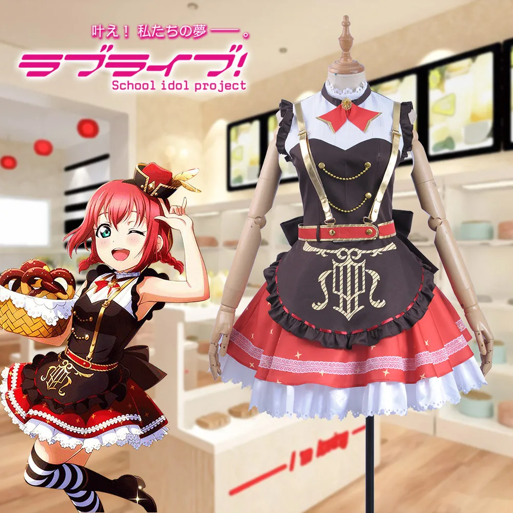 Игра LoveLive! Sunshine! Женский костюм для косплея Aqours Bremen Band Kurosawa Ruby сексуальная